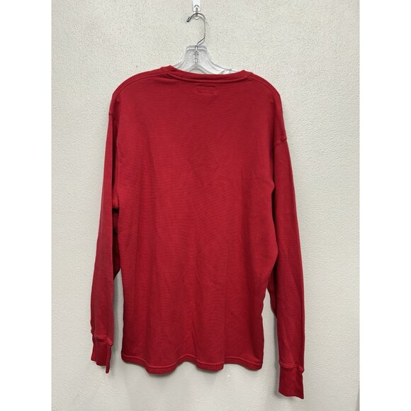 Polo Ralph Lauren Mens Thermal Shirt 2XL XXL Red Long Sleeve Waffle Knit 3258 - Picture 2 of 5